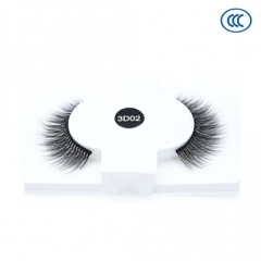 2020 New Style 3D private label Natural Real Looking faux mink Silk Eyelashes